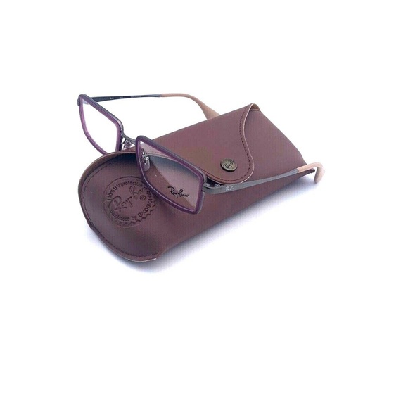 New Ray-Ban Frames Matte Burgundy Gunmetal Unisex - Picture 2 of 8